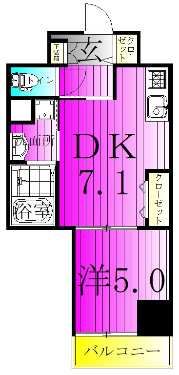 メゾン　カルム　Ｎｏ．2 間取り図