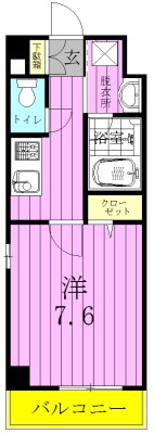 プロスペリティ 208号室 間取り