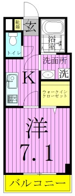 シャトーノール梅島 間取り図