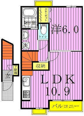 ＮＴセイバリー 203号室 間取り