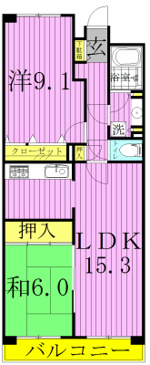 白井ロジュマン 230号室 間取り