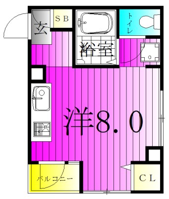 フラッツ・シゲ 402号室 間取り