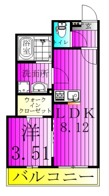 AJ新松戸017 302号室 間取り