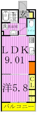 リブリ・杉田 110号室 間取り
