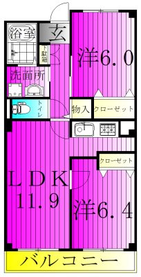 ブリーズ・パフューム 103号室 間取り