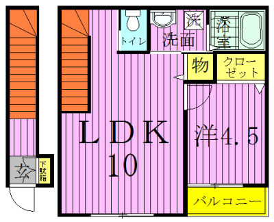カステージョ柏の葉 203号室 間取り