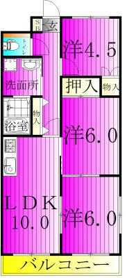 MAISON COMFORCE　 103号室 間取り