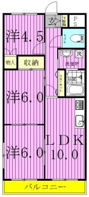 MAISON COMFORCE　 103号室 間取り
