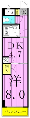 レジデンスクラモト 間取り図
