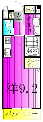 サニーヤード 101号室 間取り