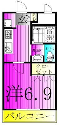 レジデンスＣＫ 205号室 間取り