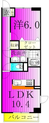ゾーネンブルーメ・ノイン 301号室 間取り