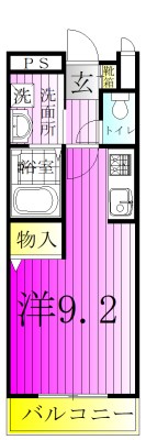 グリーンメゾン 201号室 間取り
