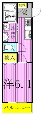 プルマージュ 103号室 間取り