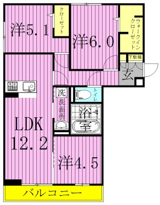 リリー　アネラ 103号室 間取り