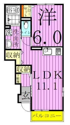 フォレストＡ 間取り図