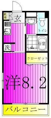 天王台ロイヤルハイツ 308号室 間取り