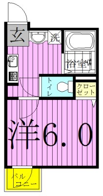 ジェンティーレ 202号室 間取り