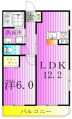 グランドール西尾久  間取り図