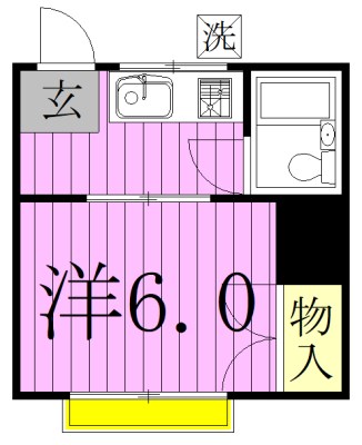 ロッヂ８０ 205号室 間取り