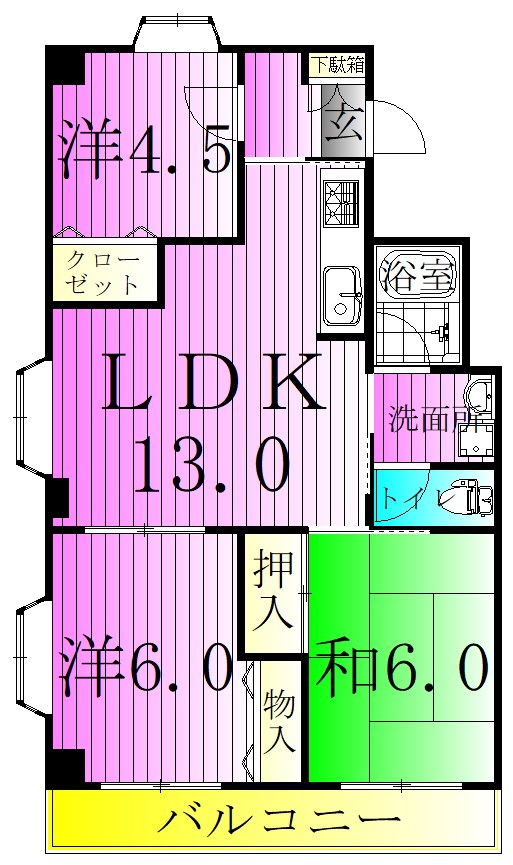 ベルシオン堀切 間取り図