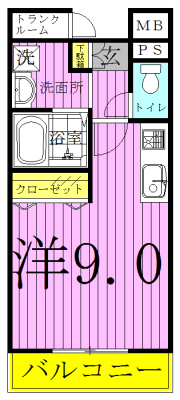 マイルド 305号室 間取り