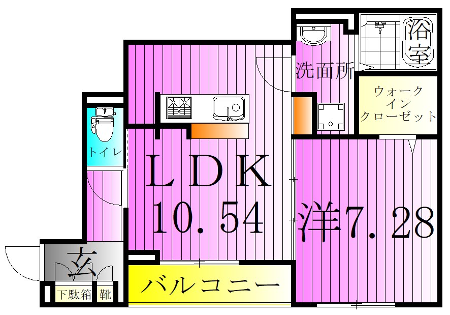 ラリュール西新井本町 間取り図