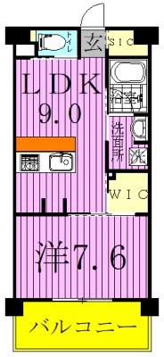 ART RESIDENCE IN OoTAKA-no-MORI 508号室 間取り