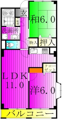ル・モンテストS  301号室 間取り