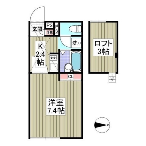 メインシティガーデンメヌエット 202号室 間取り