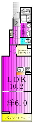 ベルウッドABICO 101号室 間取り