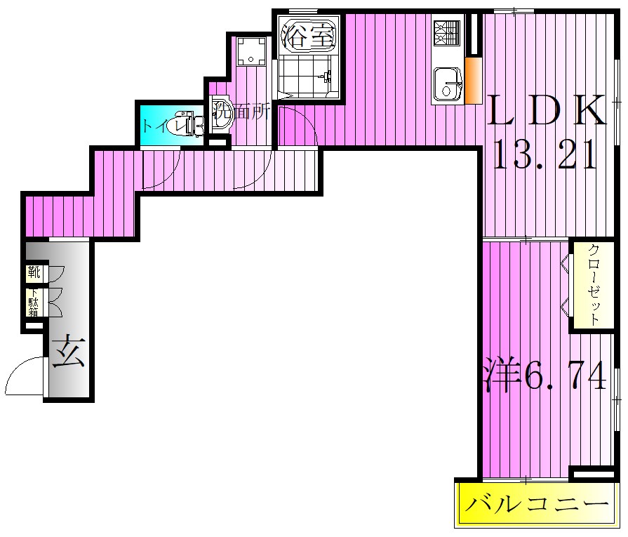 ラリュール西新井本町 間取り図