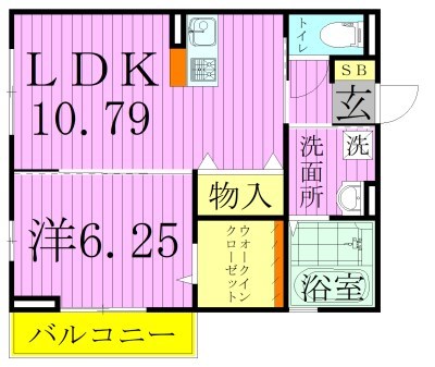 ルミエールⅠ 間取り図