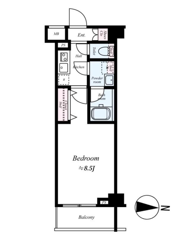 アレスグーテ北千住 間取り図