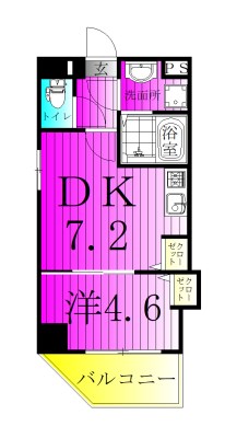 レガーロ西馬橋 402号室 間取り