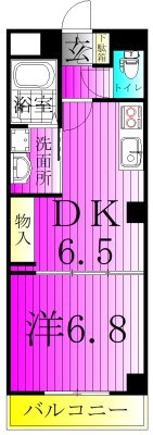 リバパレスおおたかの森 308号室 間取り