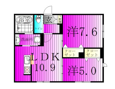 メゾン　レトワール 102号室 間取り