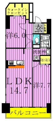 ロイヤルパークスリバーサイド  間取り図