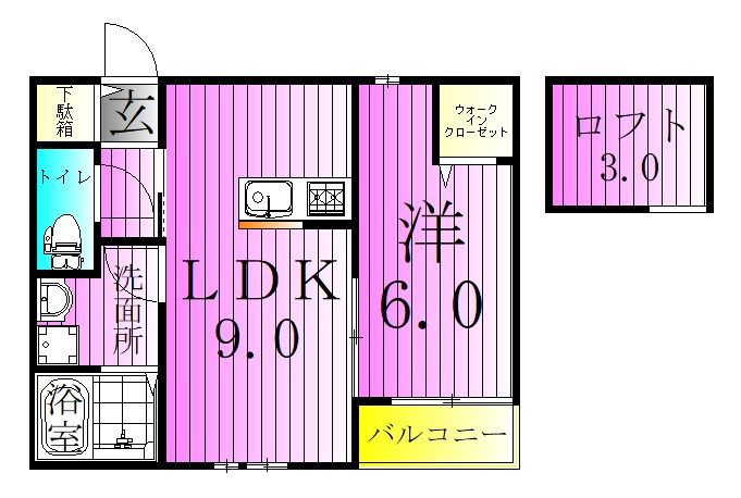 シーズンテラス舎人公園A棟 間取り図