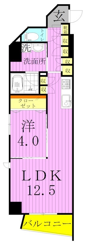ルクレ足立 間取り図