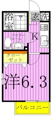 サザンフロント六町 間取り