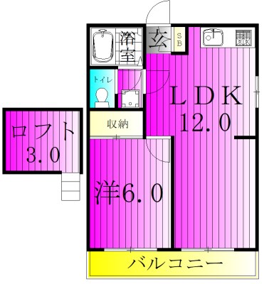 H・Ｓ北柏 203号室 間取り