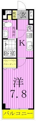 ライジングプレイス西新井 間取り図
