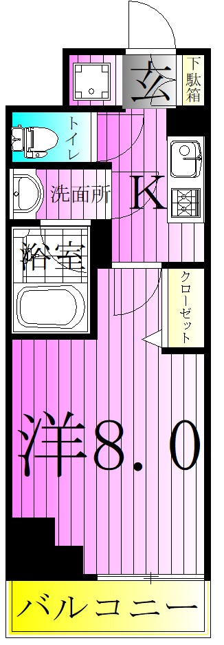 ユリカロゼ金町 間取り図