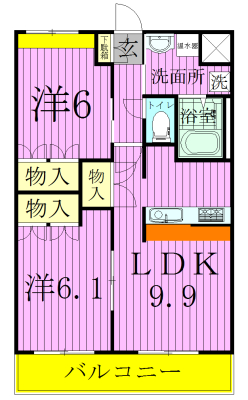 エトワール・ガーデン 302号室 間取り