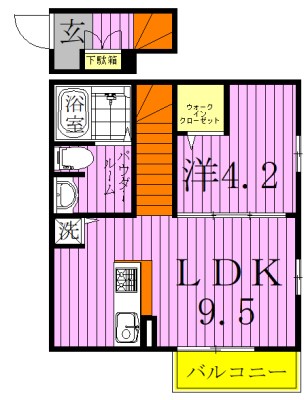 エミリー柏 201号室 間取り