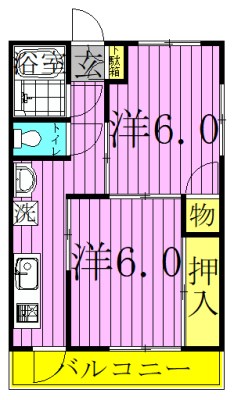 島村マンション 間取り図
