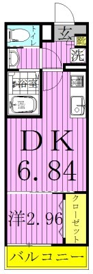 フロンティア  304号室 間取り