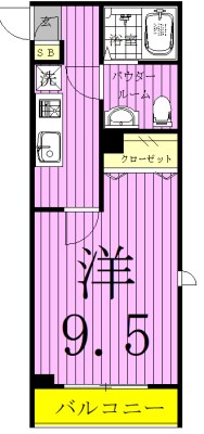 CRESCENT COURT　～クレセントコート～ 323号室 間取り