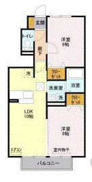 Ｓｔｒａｈｌ～シュトラール～ 102号室 間取り